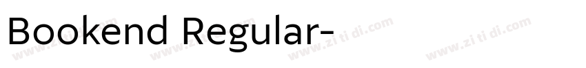 Bookend Regular字体转换